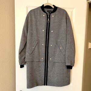 Topshop Black and White Bomber Jacket